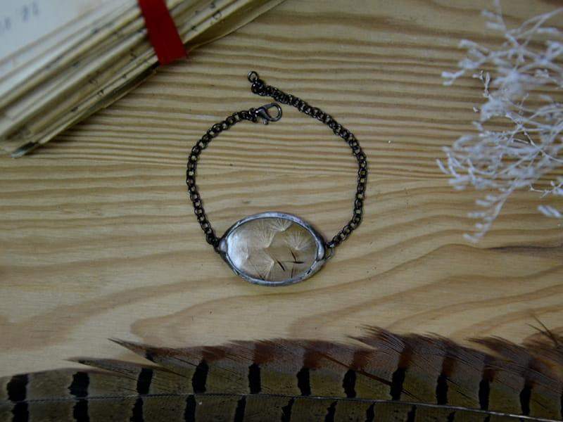 ulotna bransoletka z dmuchawcami (oprawa w kolorze ciemnego srebra)